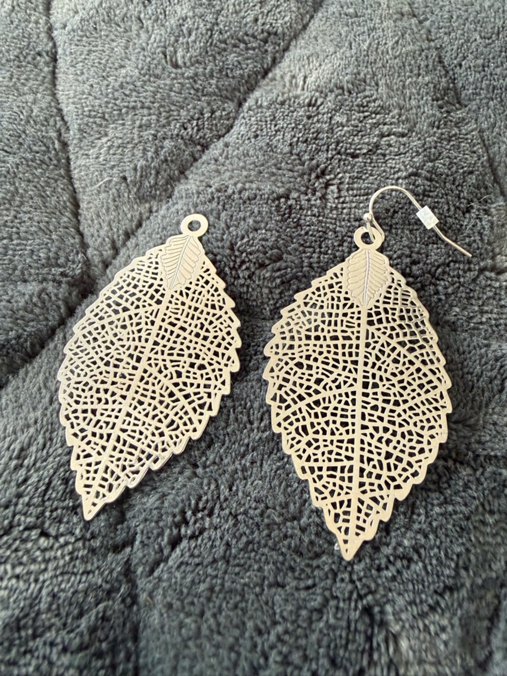 Claire's Filigree Leaf Drop Earrings